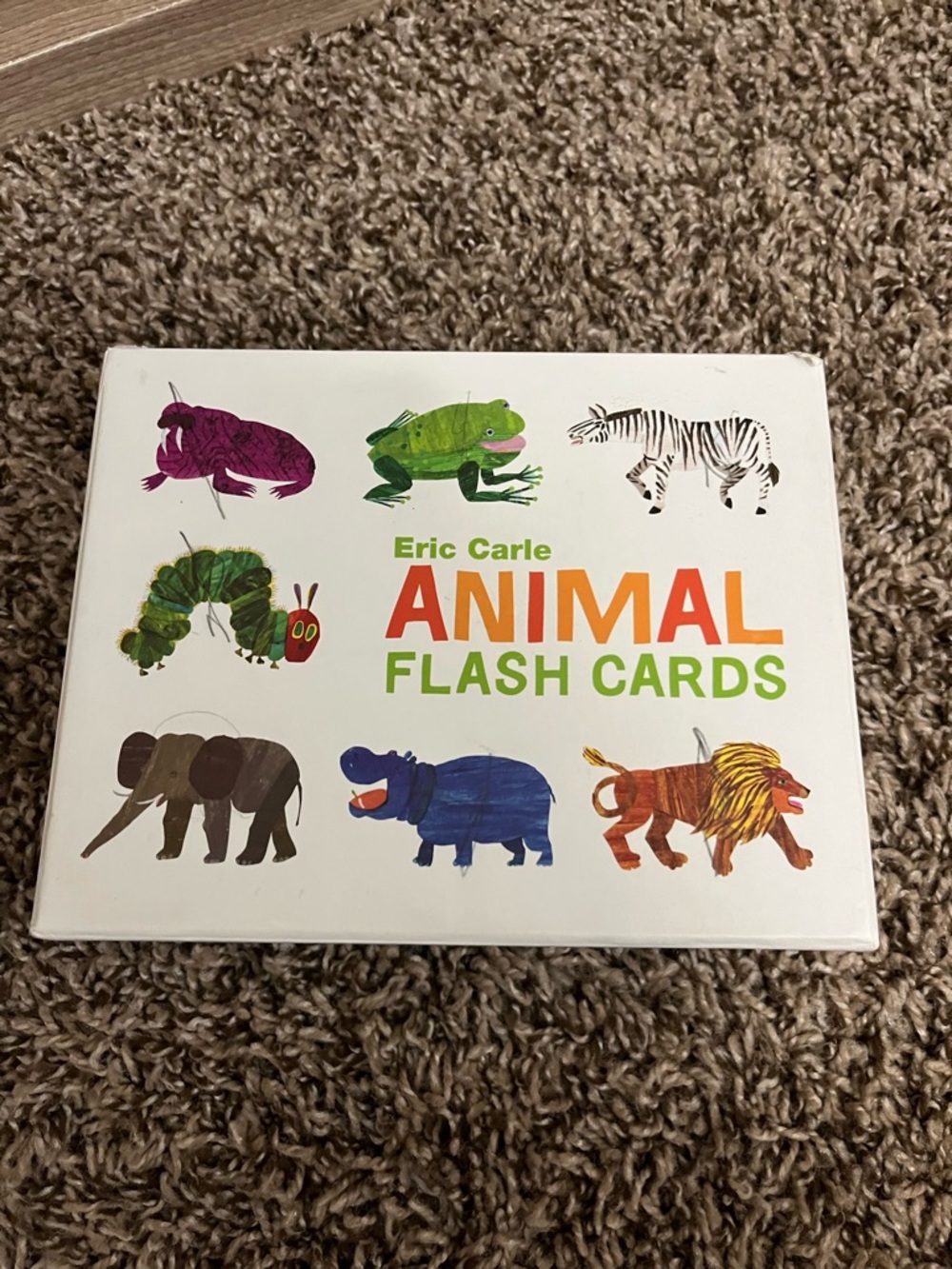 Eric Carle Kids Matching Set - Animal Flash Cards (White)